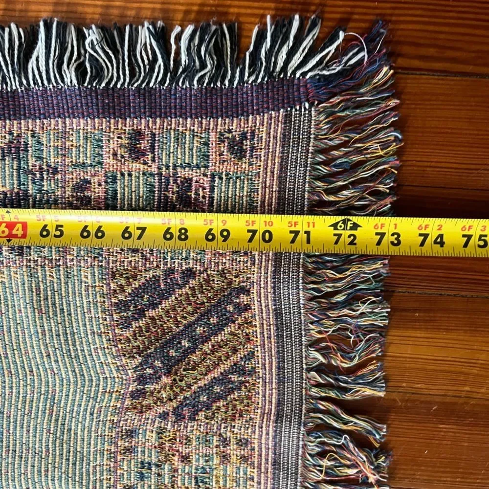 NWT Vintage Masterweave Inc Angel Quilt Tapestry Afghan Throw Blanket 55 X 73 In